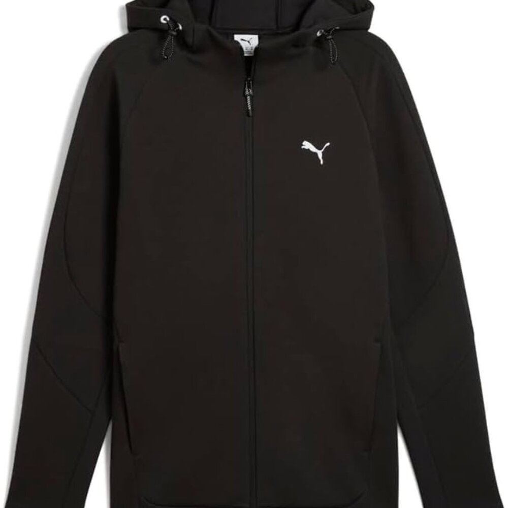PUMA Mens Evostripe Full-Zip Hoodie Athletic Outerwear Casual Moisture Wicking -